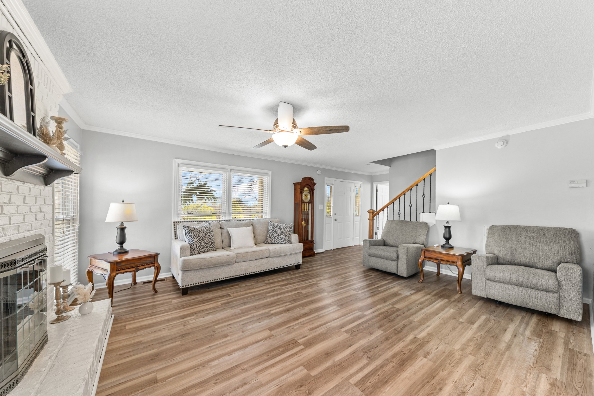 1336 Charlotte Drive Pulaski, TN 38478 - Photo 18 of 65 a living room with furniture and a wooden floor