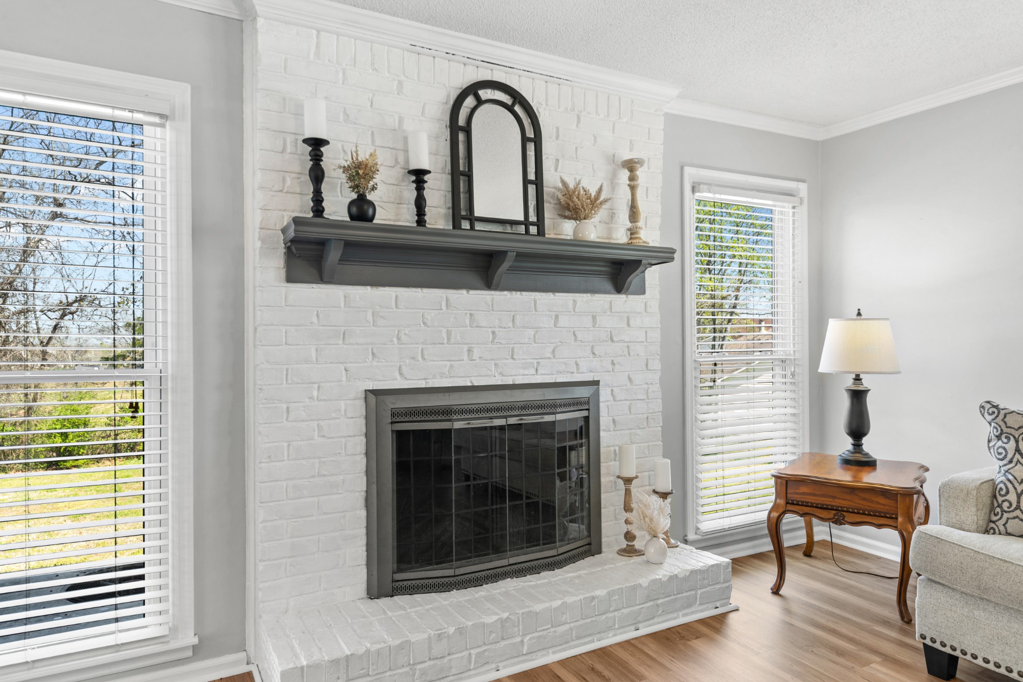 1336 Charlotte Drive Pulaski, TN 38478 - Photo 19 of 65 a living room with furniture and a fireplace