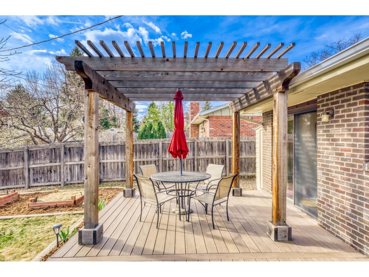 1270 Lehigh Street Boulder, CO 80305 - Photo 22 of 24 Rear deck with pergola