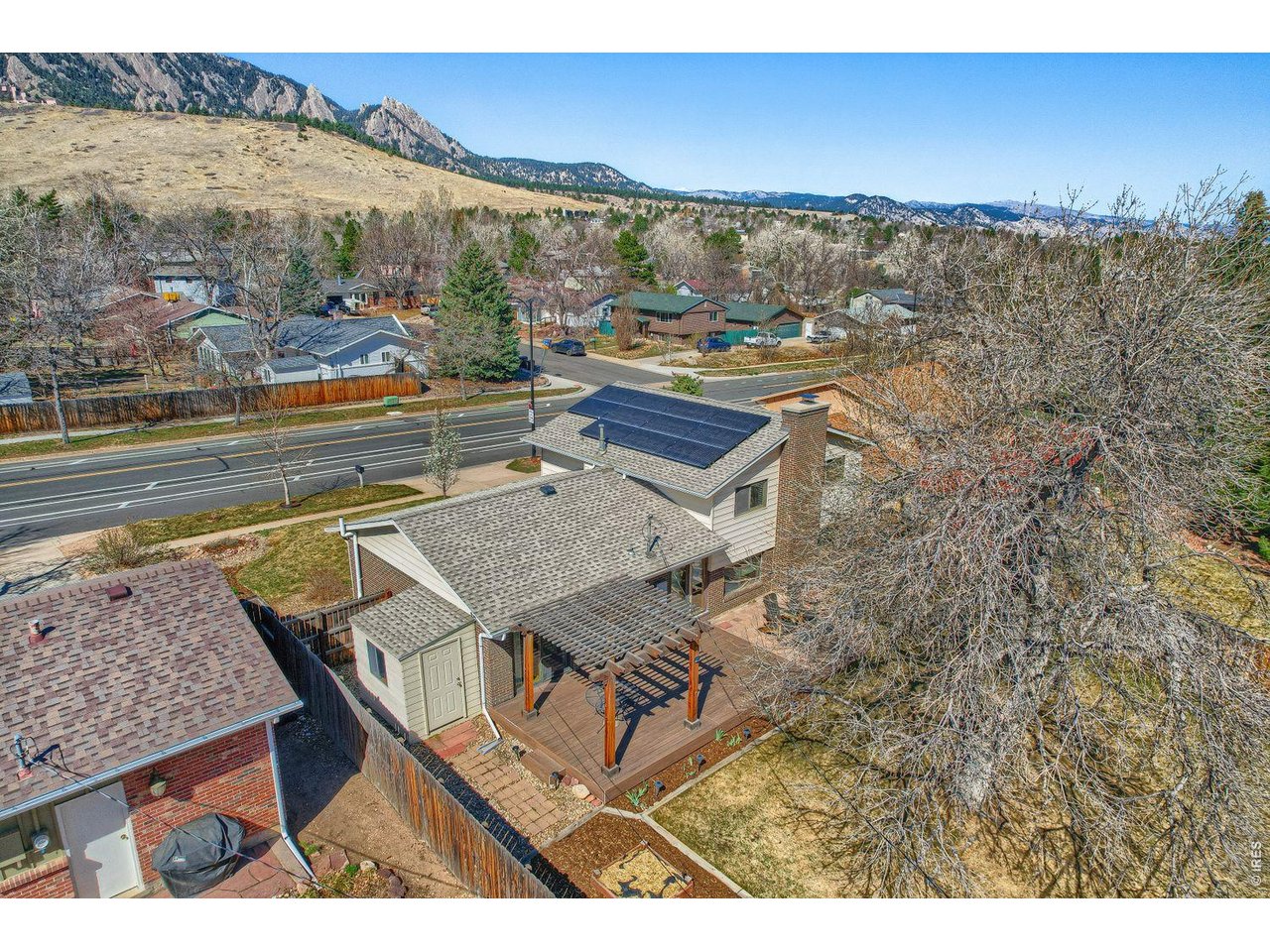 1270 Lehigh Street Boulder, CO 80305 - Photo 24 of 24 Aerial view of home and solar panels