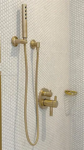 a view of a room that has a large window