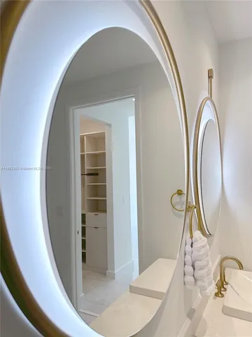 a view of wooden cabinets