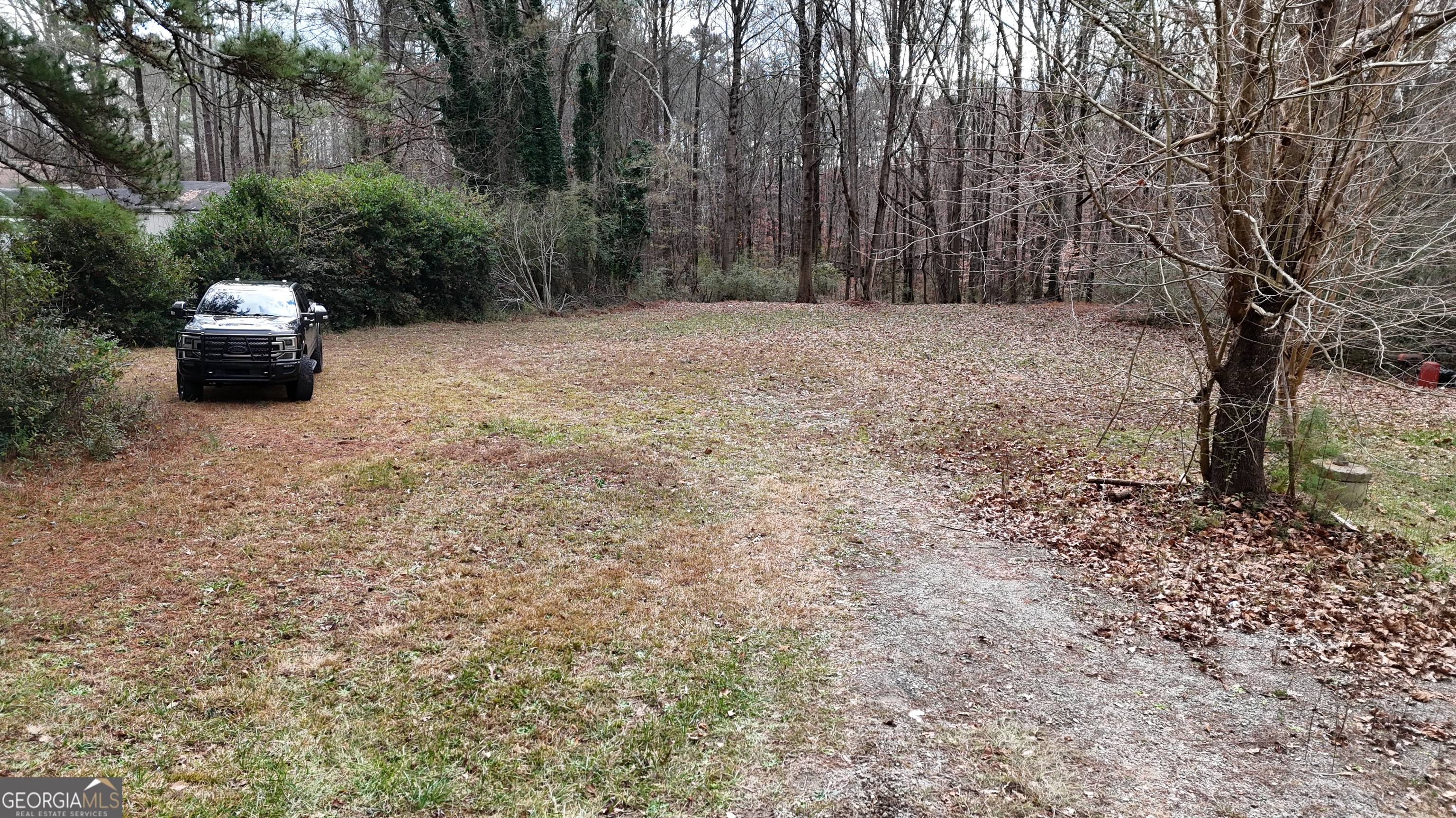 7307 Williams Street Flowery Branch, GA 30542 - Photo 15 of 33 a backyard of a house with small trees