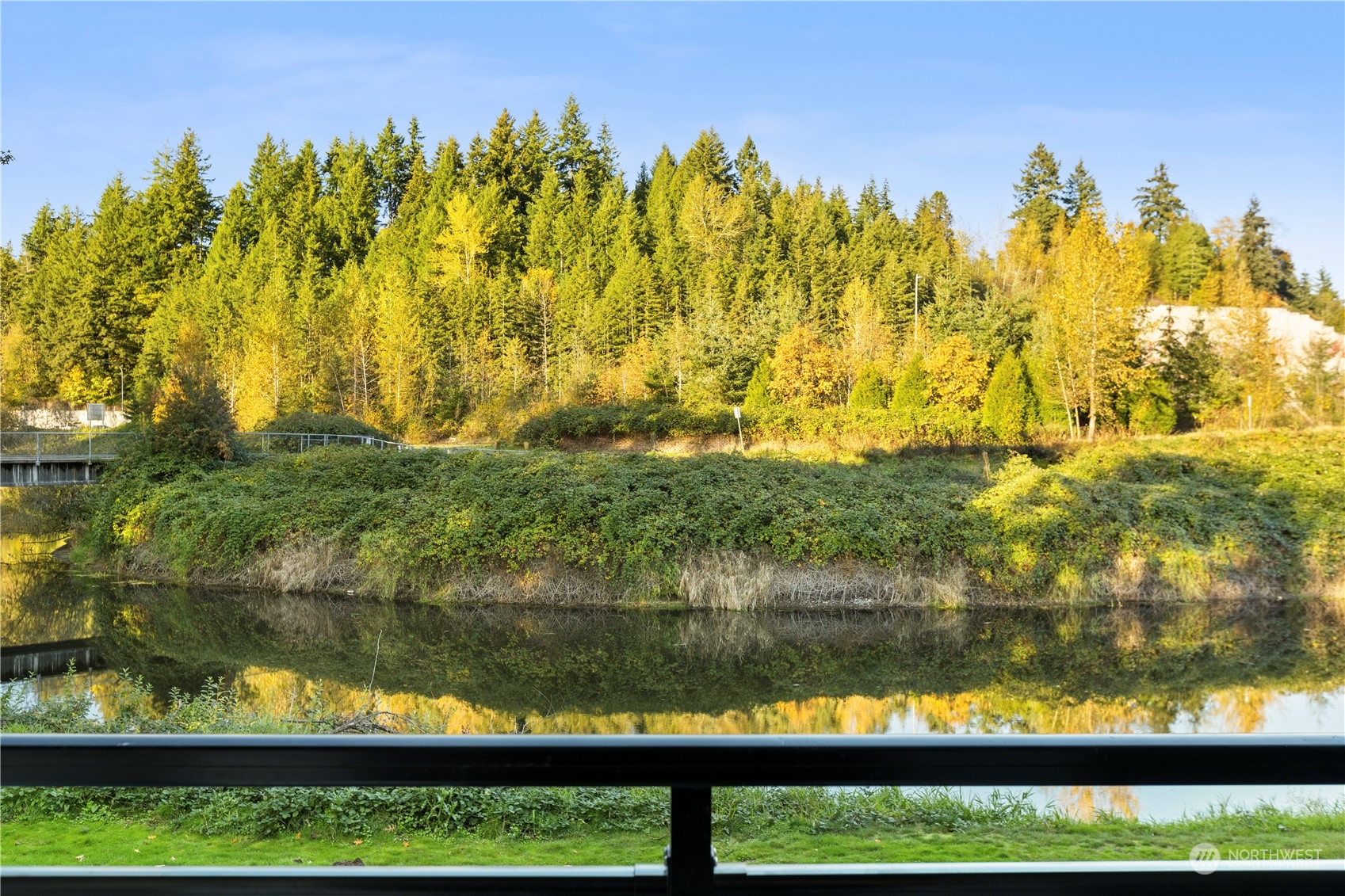 10822 East Riverside Drive, Unit A204 Bothell, WA 98011 - Photo 3 of 22 a view of lake from yard