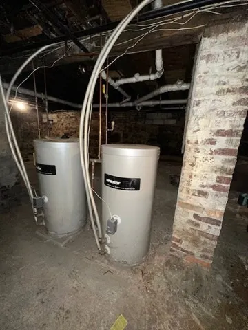a view of water heater room