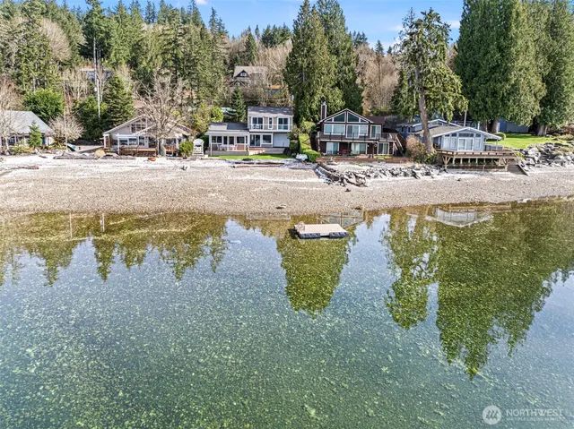 a view of a lake from a balcony