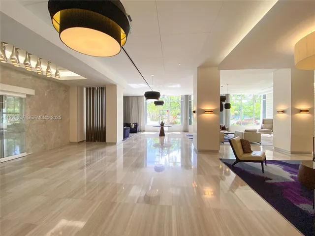 a view of balcony with furniture