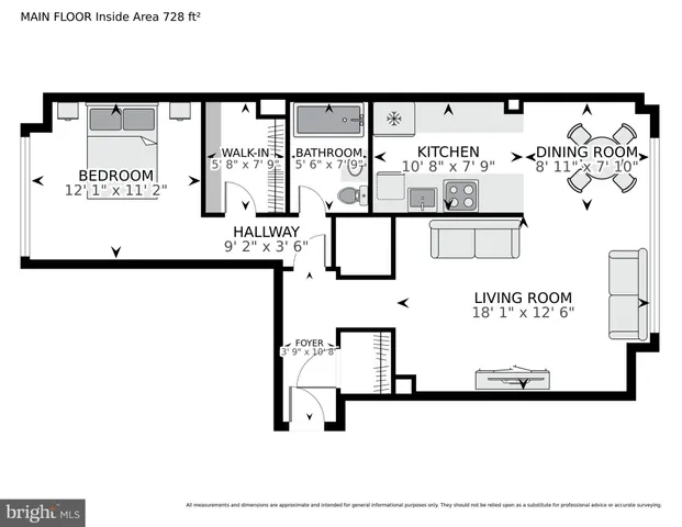 a picture of a bench in a white building