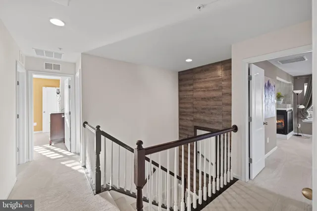 a view of a hallway with interior of the house
