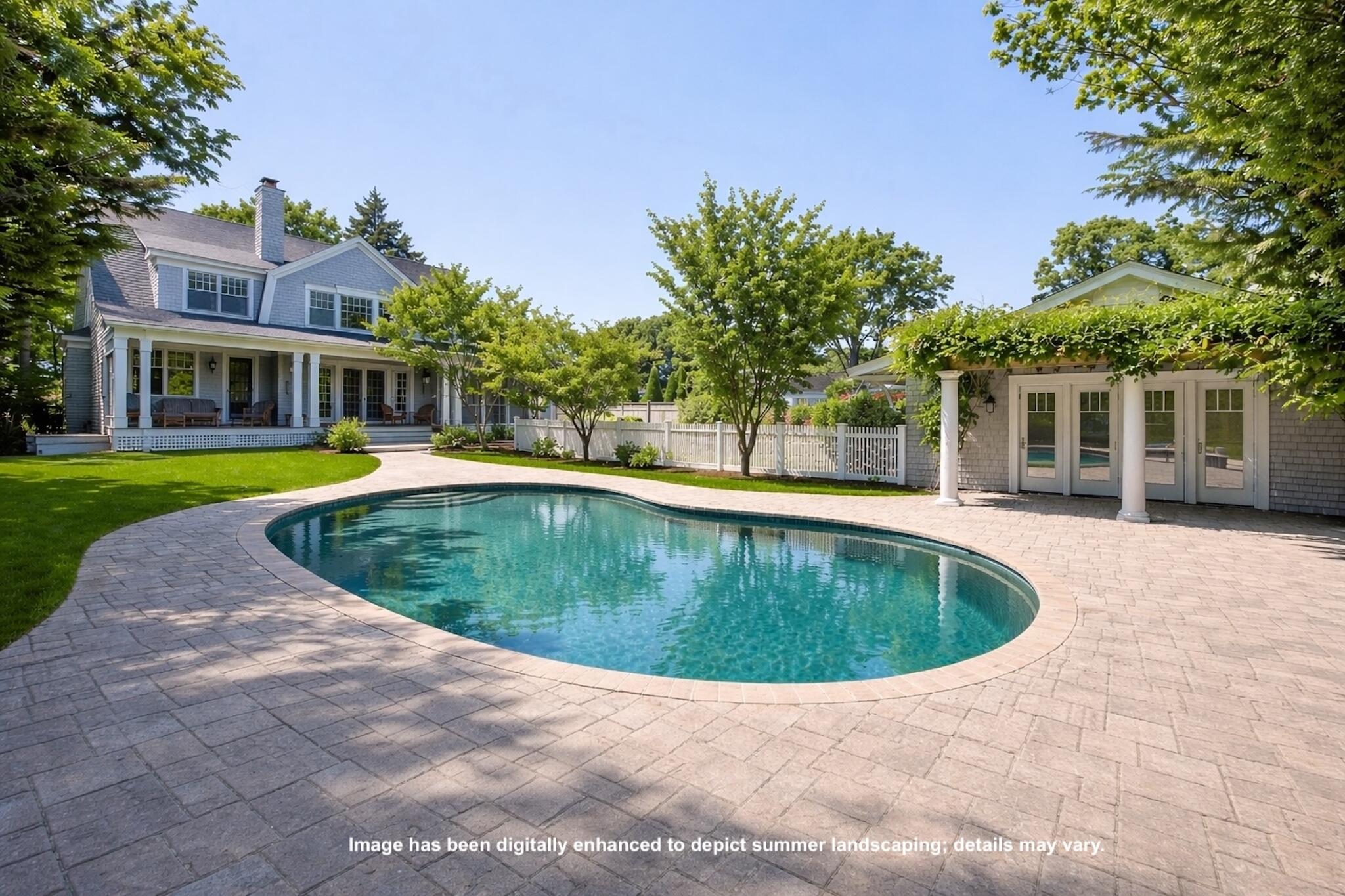 268 Parker Road Osterville, MA 02655 - Photo 3 of 18 a view of outdoor space yard swimming pool and patio