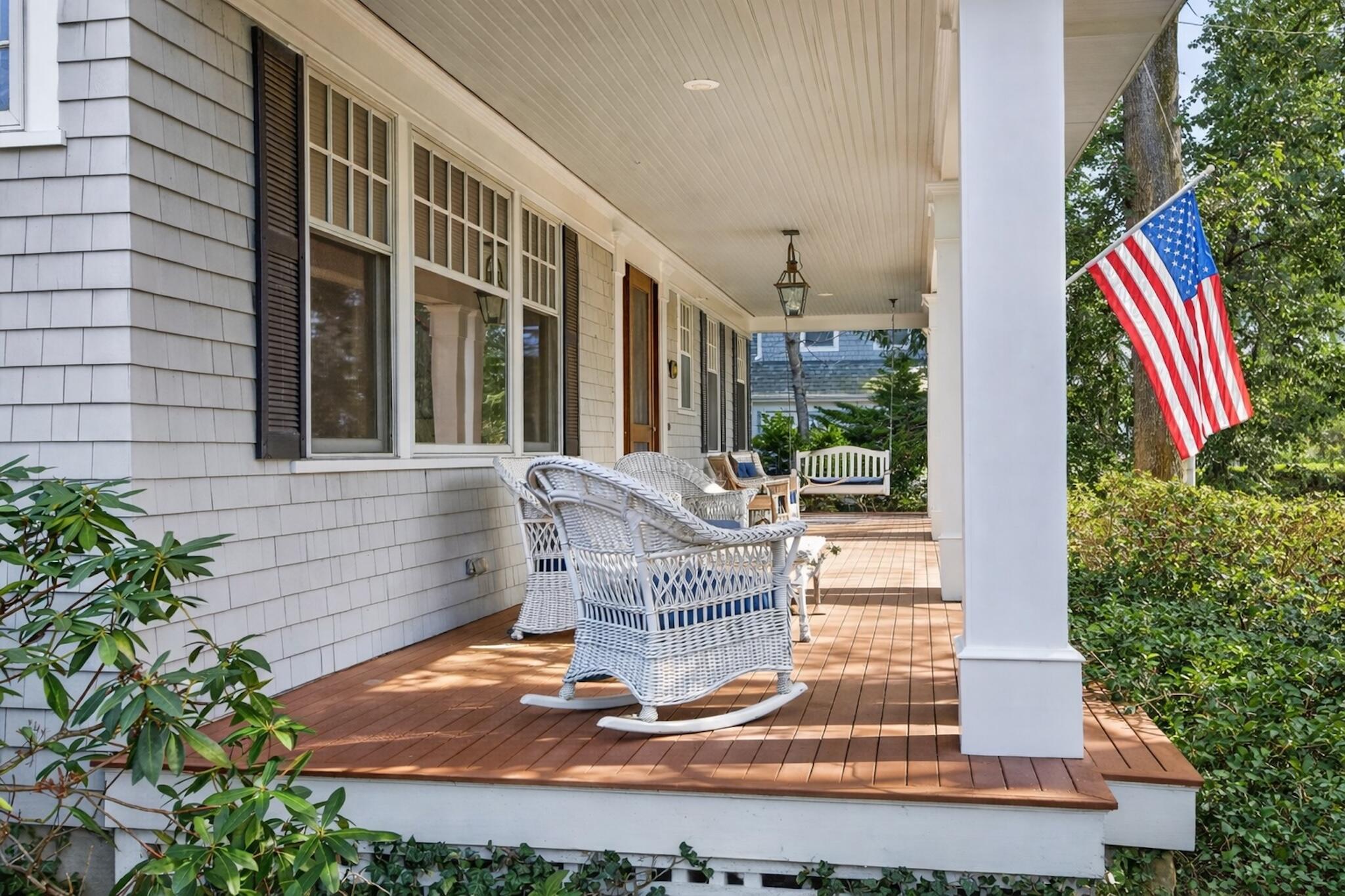 268 Parker Road Osterville, MA 02655 - Photo 4 of 18 a front view of a house with outdoor seating