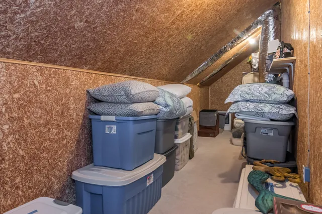 a view of storage and utility room