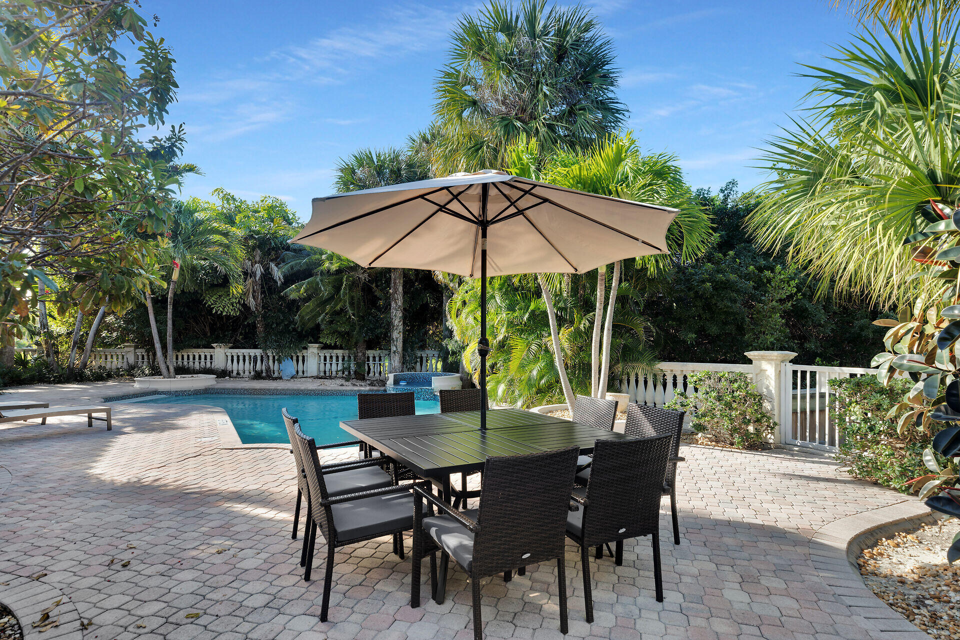 125 13th Street Key Colony Beach, FL 33051 - Photo 20 of 56 a view of backyard with seating and green space