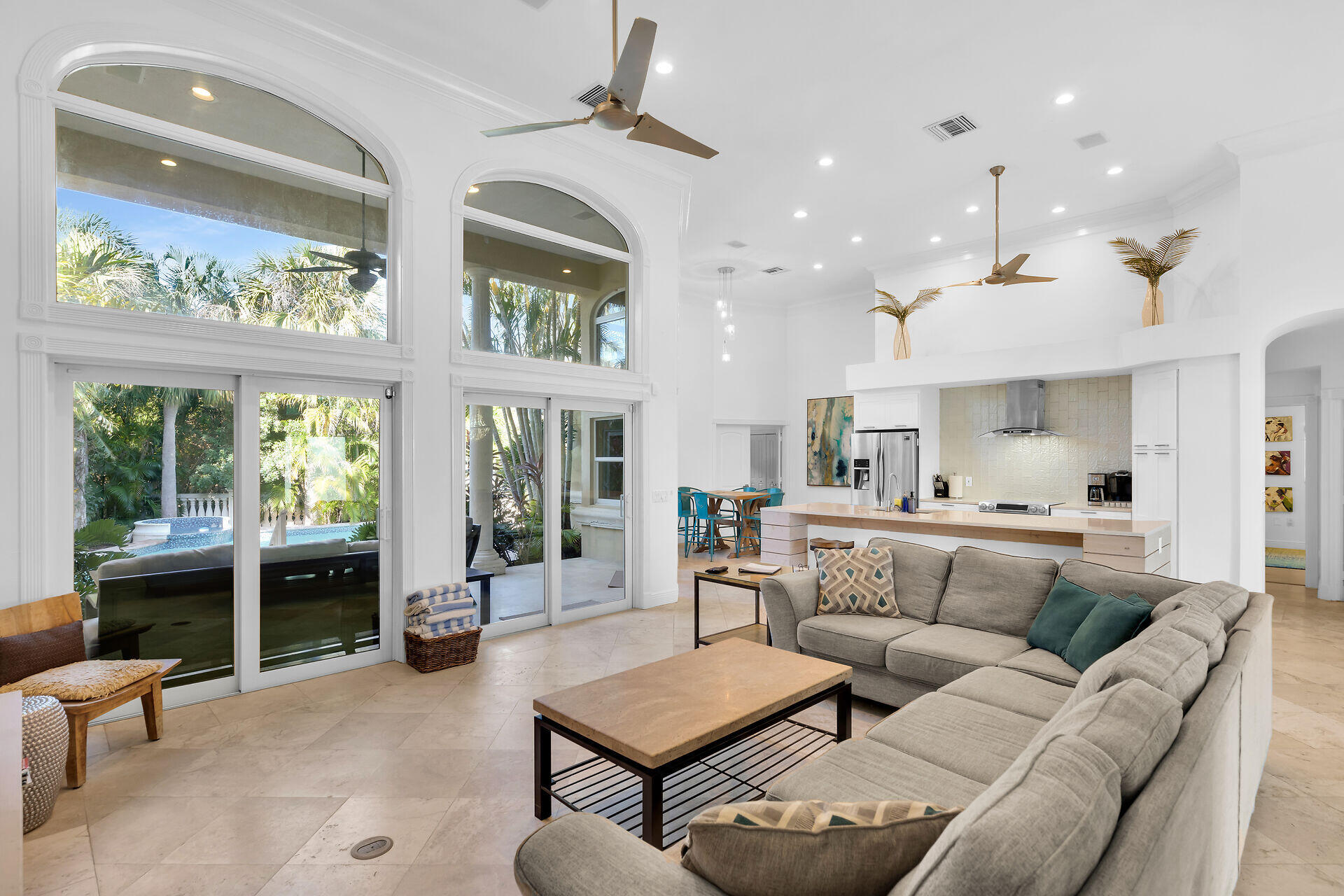125 13th Street Key Colony Beach, FL 33051 - Photo 4 of 56 a living room with furniture and a large window