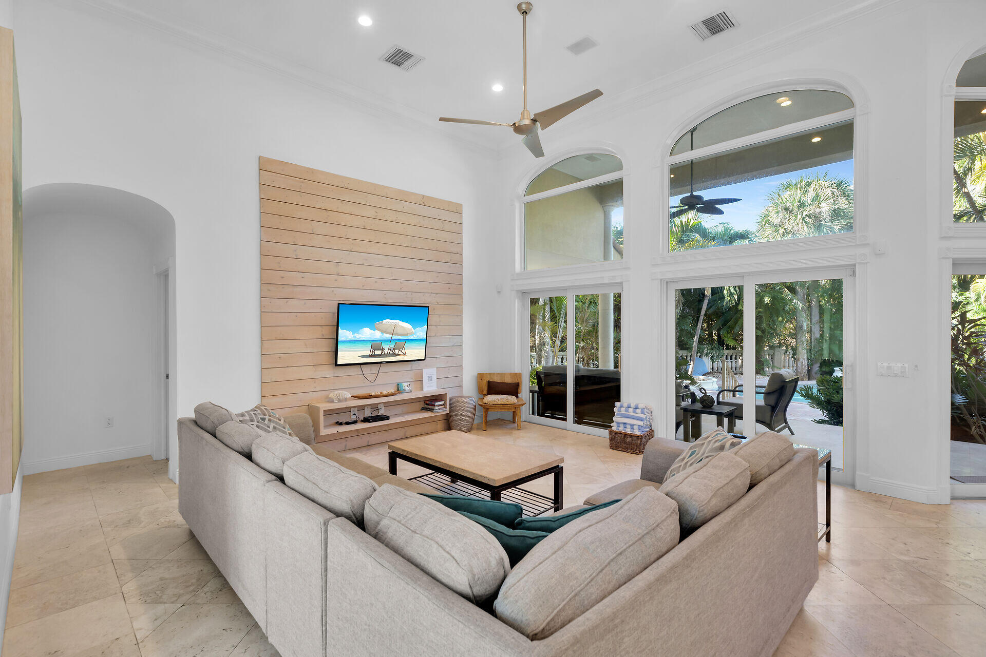 125 13th Street Key Colony Beach, FL 33051 - Photo 5 of 56 a living room with furniture and a large window