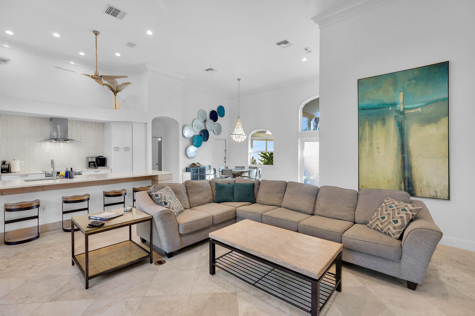 125 13th Street Key Colony Beach, FL 33051 - Photo 6 of 56 a living room with furniture and a wooden floor
