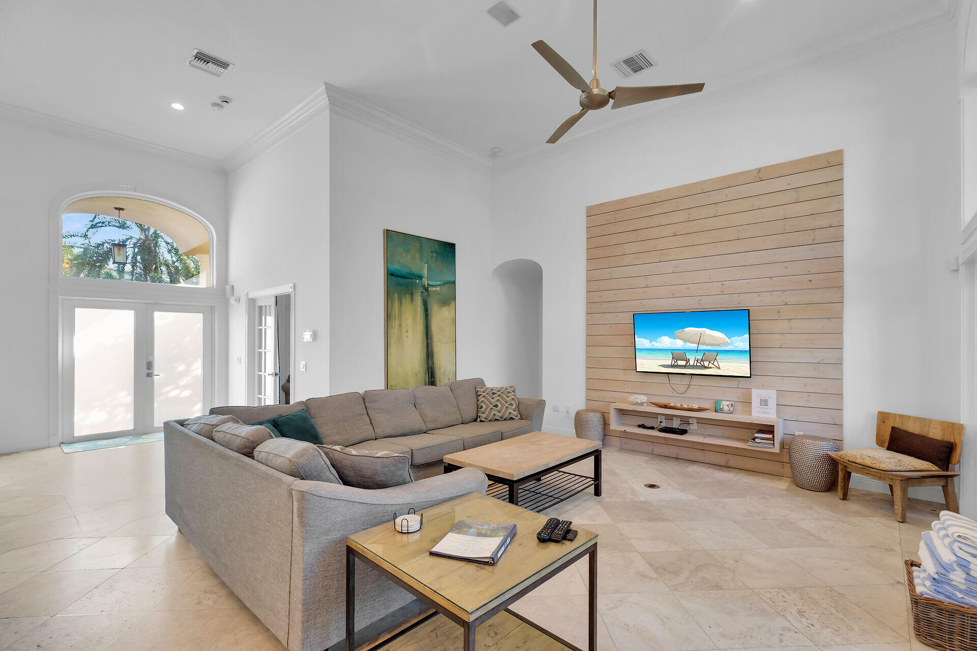 125 13th Street Key Colony Beach, FL 33051 - Photo 7 of 56 a living room with furniture and a flat screen tv