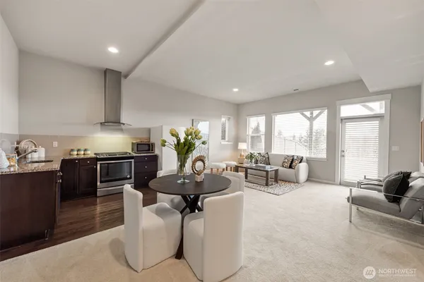 a bedroom with bed and a window