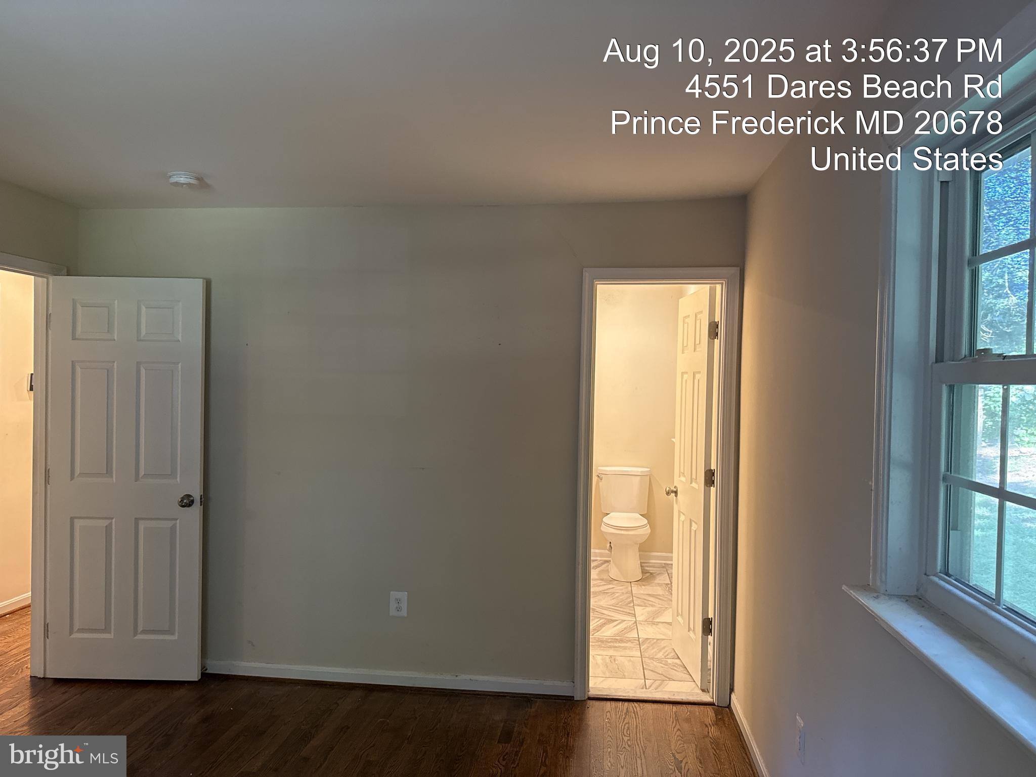 4551 Dares Beach Road Prince Frederick, MD 20678 - Photo 16 of 59 Master Bedroom into Bathroom - Upstairs