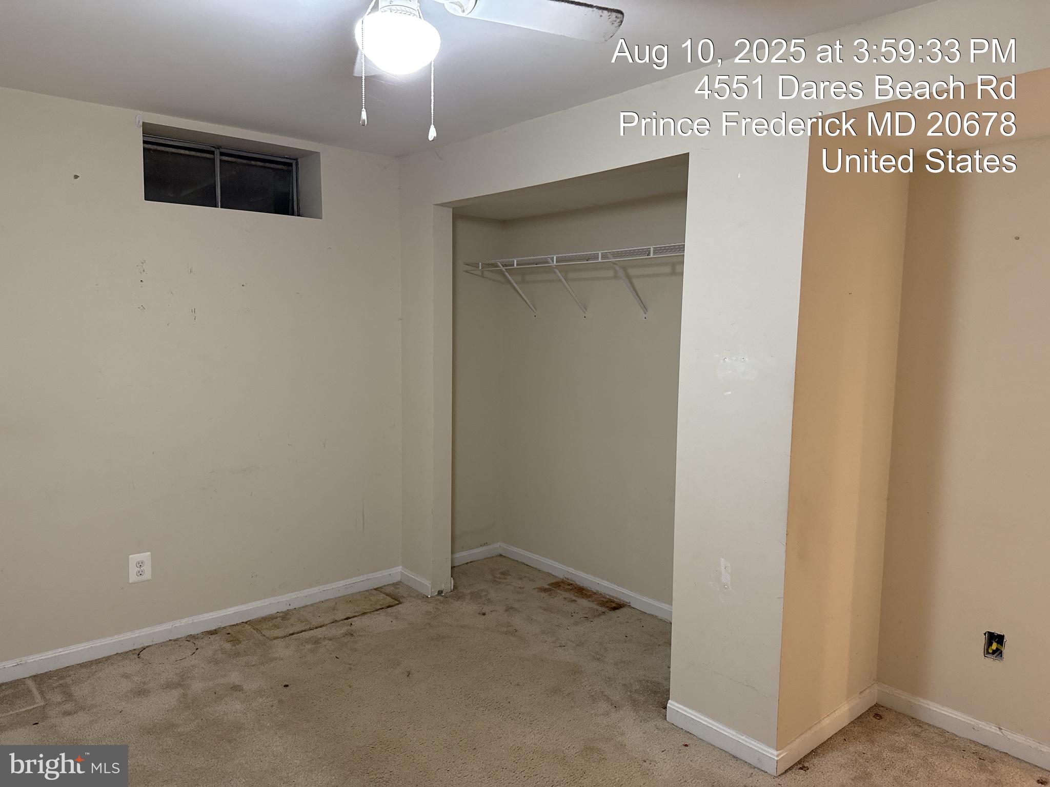 4551 Dares Beach Road Prince Frederick, MD 20678 - Photo 39 of 59 Basement Flex Room Closet