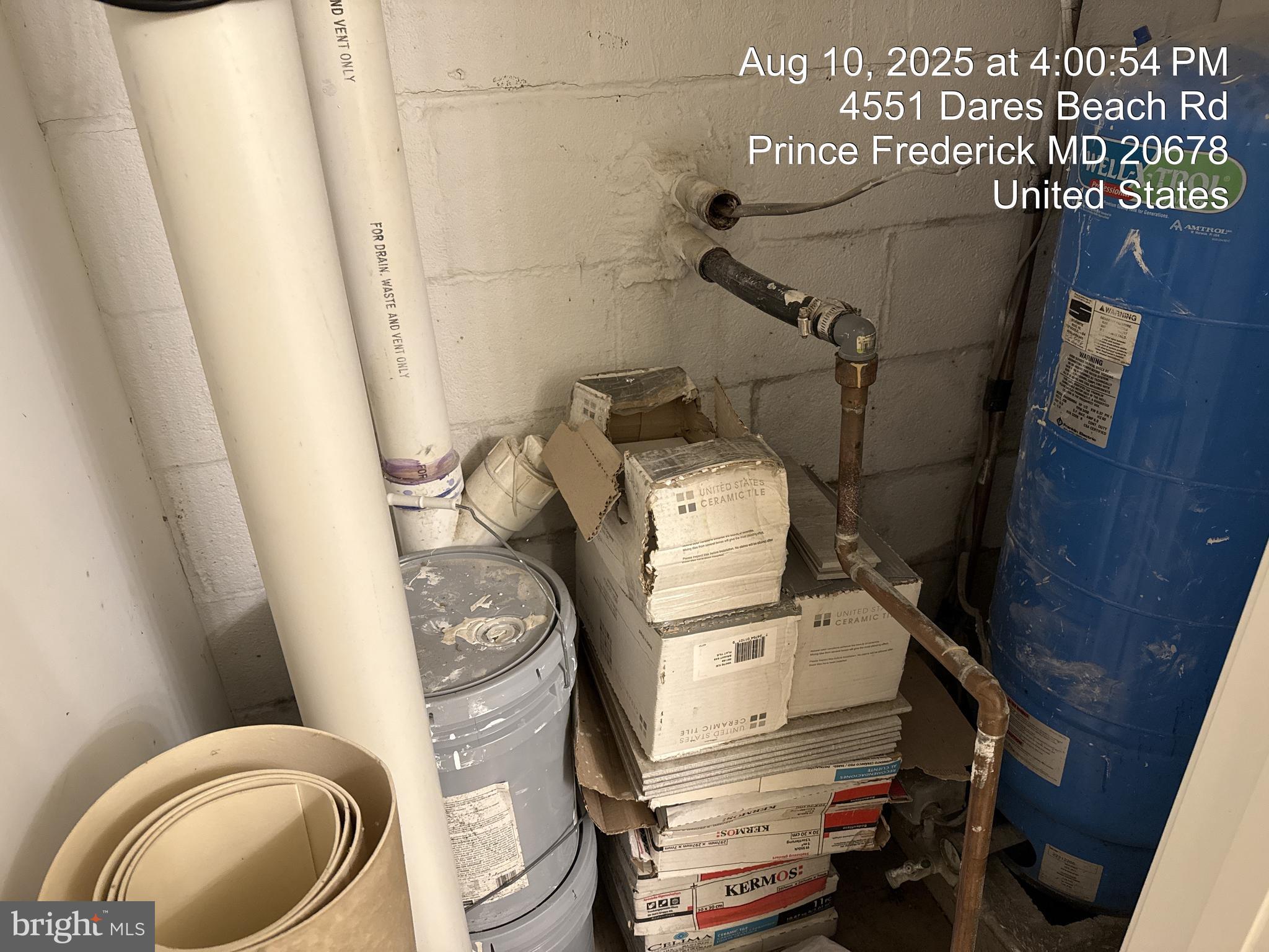 4551 Dares Beach Road Prince Frederick, MD 20678 - Photo 58 of 59 Water Tank -Basement Half Bath