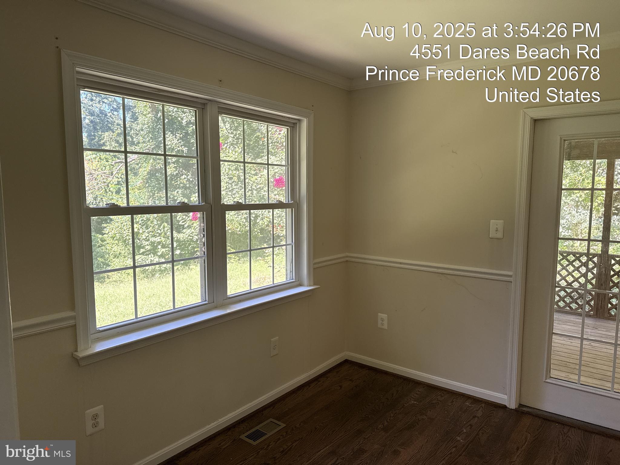 4551 Dares Beach Road Prince Frederick, MD 20678 - Photo 9 of 59 Dining Room Main Level - Door to Screened In Porch