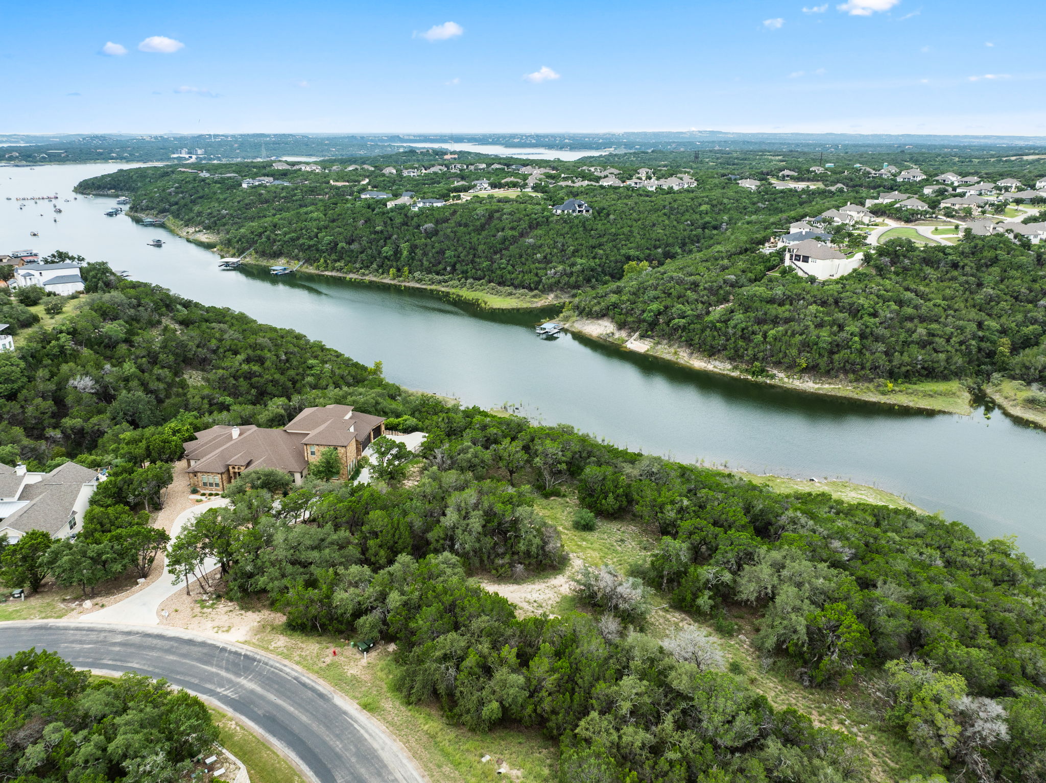 18821 Hidden Ridge Place Jonestown, TX 78645 - Photo 9 of 15 an aerial view of valley and lake