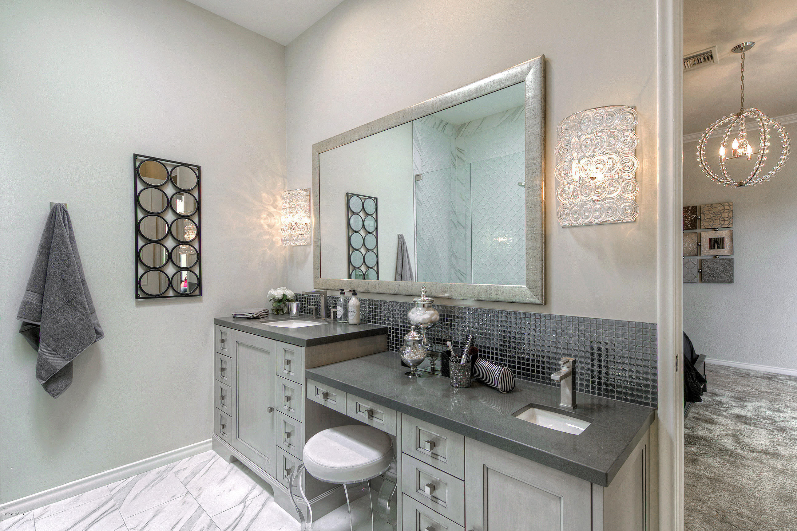 5666 North Scottsdale Road Paradise Valley, AZ 85253 - Photo 19 of 30 Master Bath w/ Petite Designer Sink