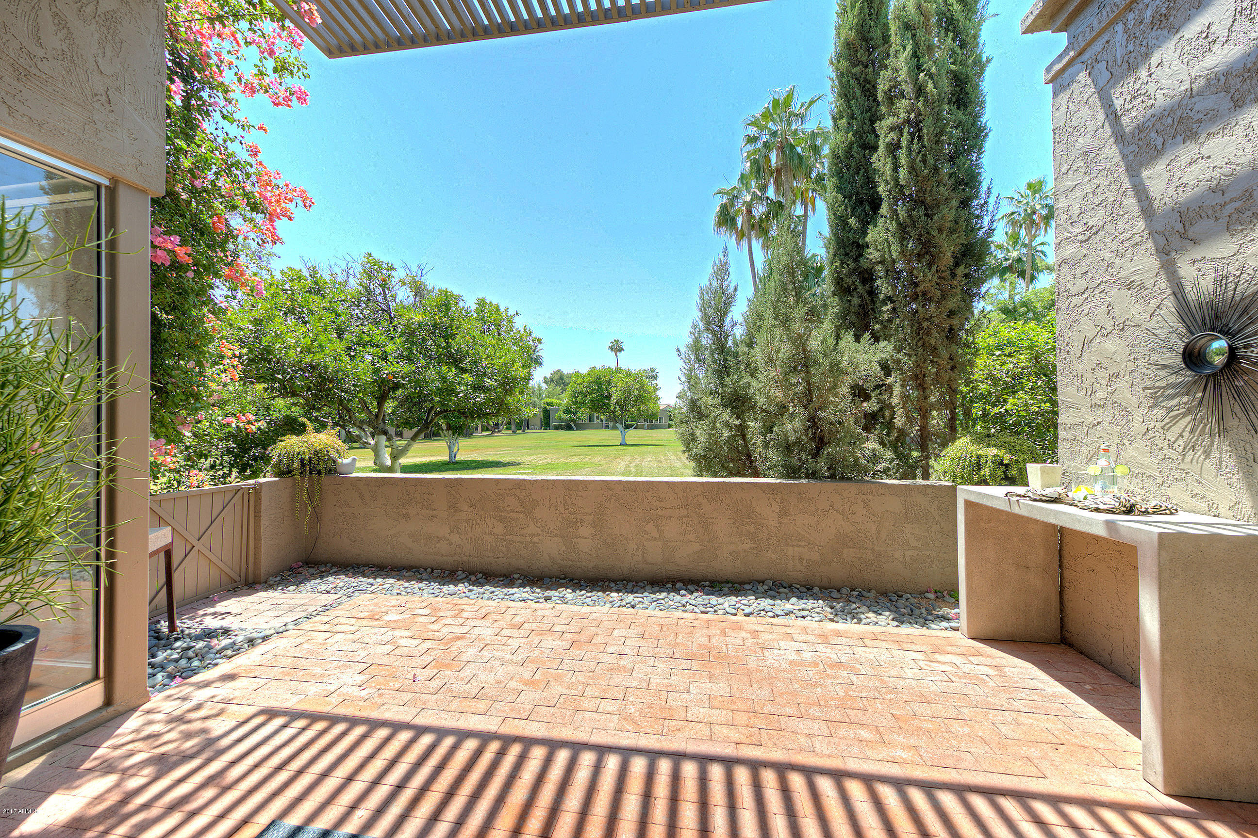 5666 North Scottsdale Road Paradise Valley, AZ 85253 - Photo 23 of 30 Rear Patio w/ Southern Exposure