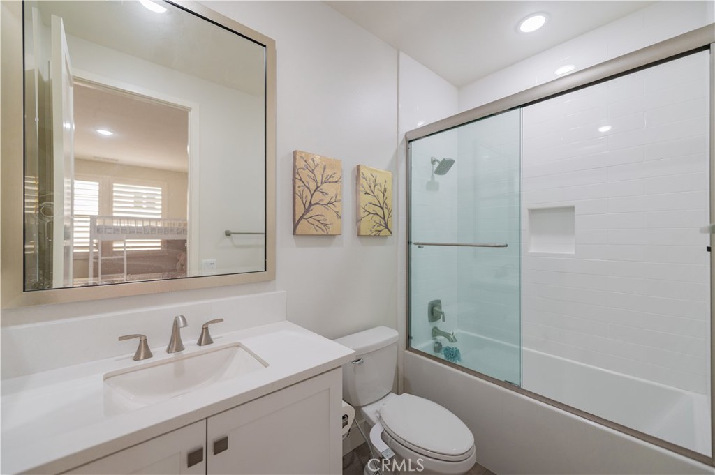53 Lunar Irvine, CA 92618 - Photo 16 of 21 a bathroom with a sink toilet and shower