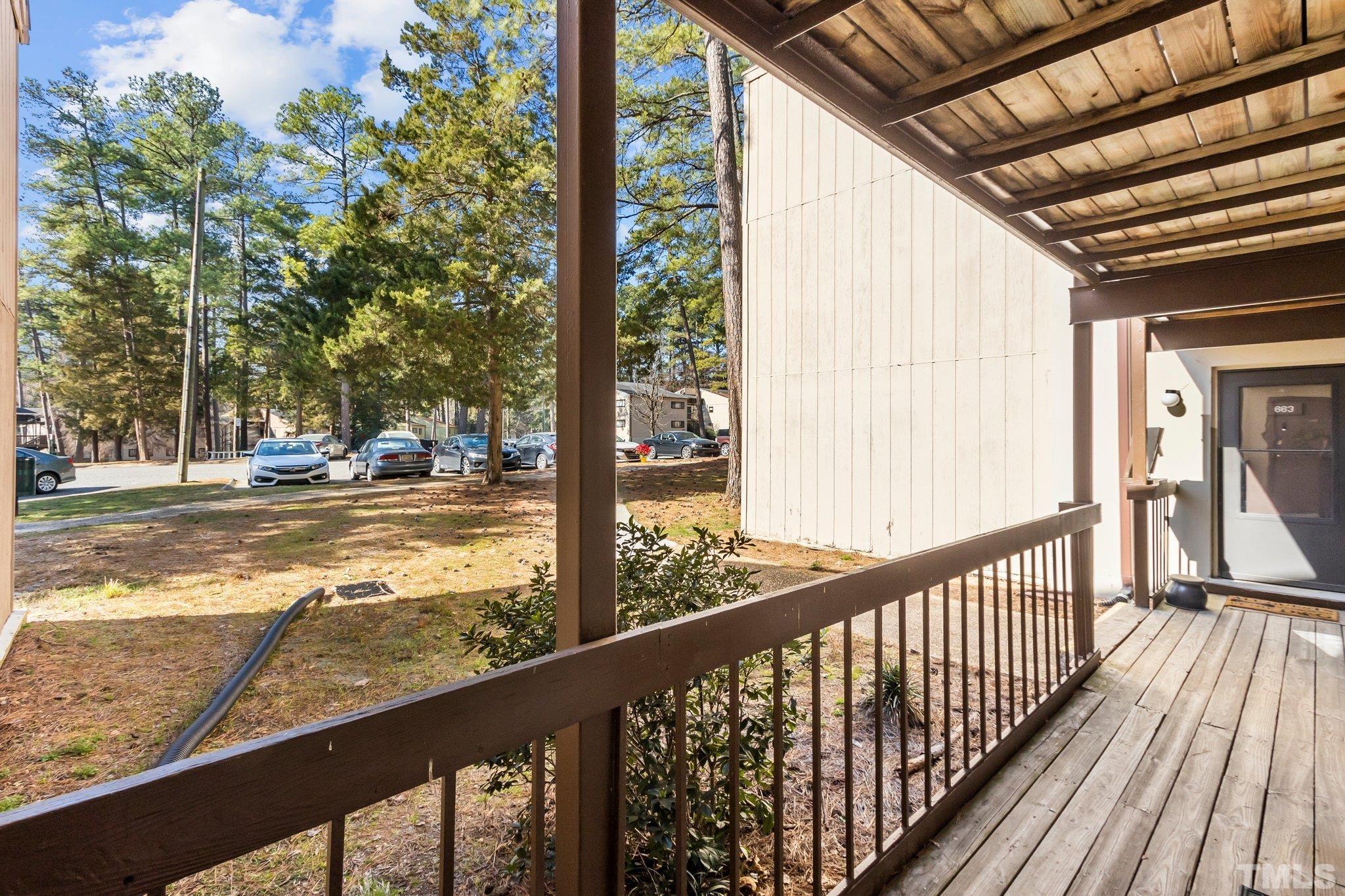 667 Pine Ridge Place, Unit 667 Raleigh, NC 27609 - Photo 5 of 37 a view of city from a balcony