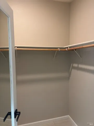 a close view of closet