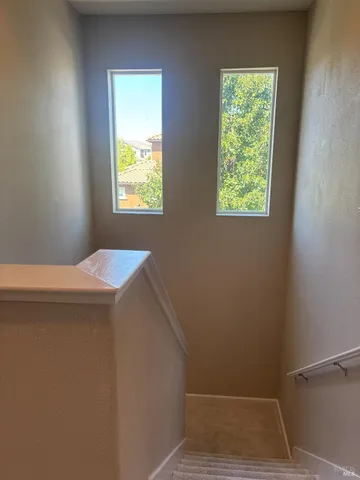 a close view of closet