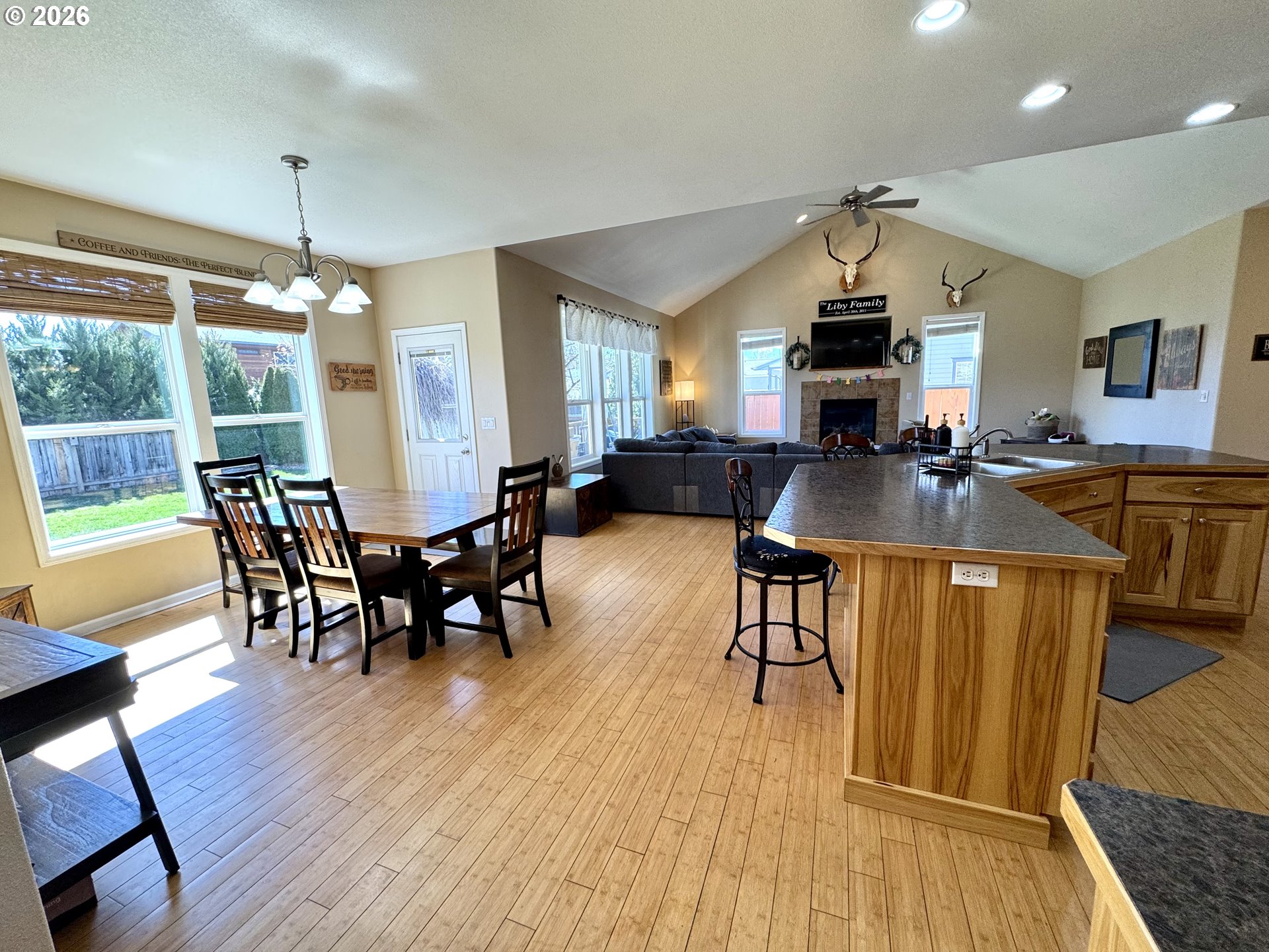 1105 G Street Baker City, OR 97814 - Photo 11 of 33 a view of a dining room with furniture window and wooden floor