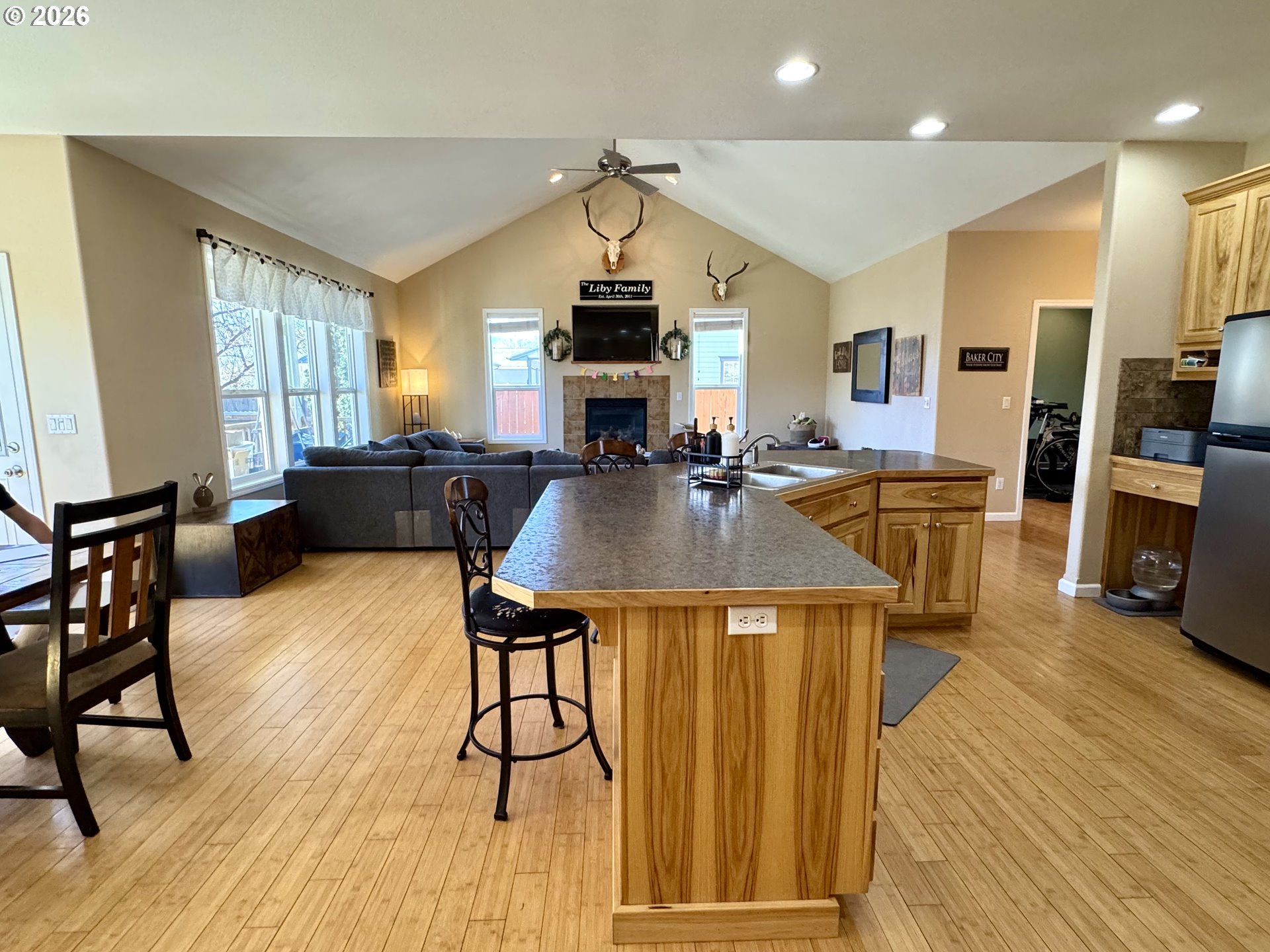 1105 G Street Baker City, OR 97814 - Photo 8 of 33 a view of a dining room with furniture window and wooden floor
