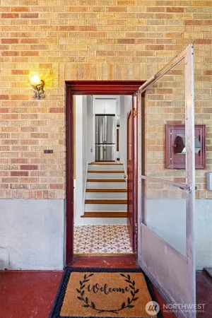 a view of a entryway door of the house