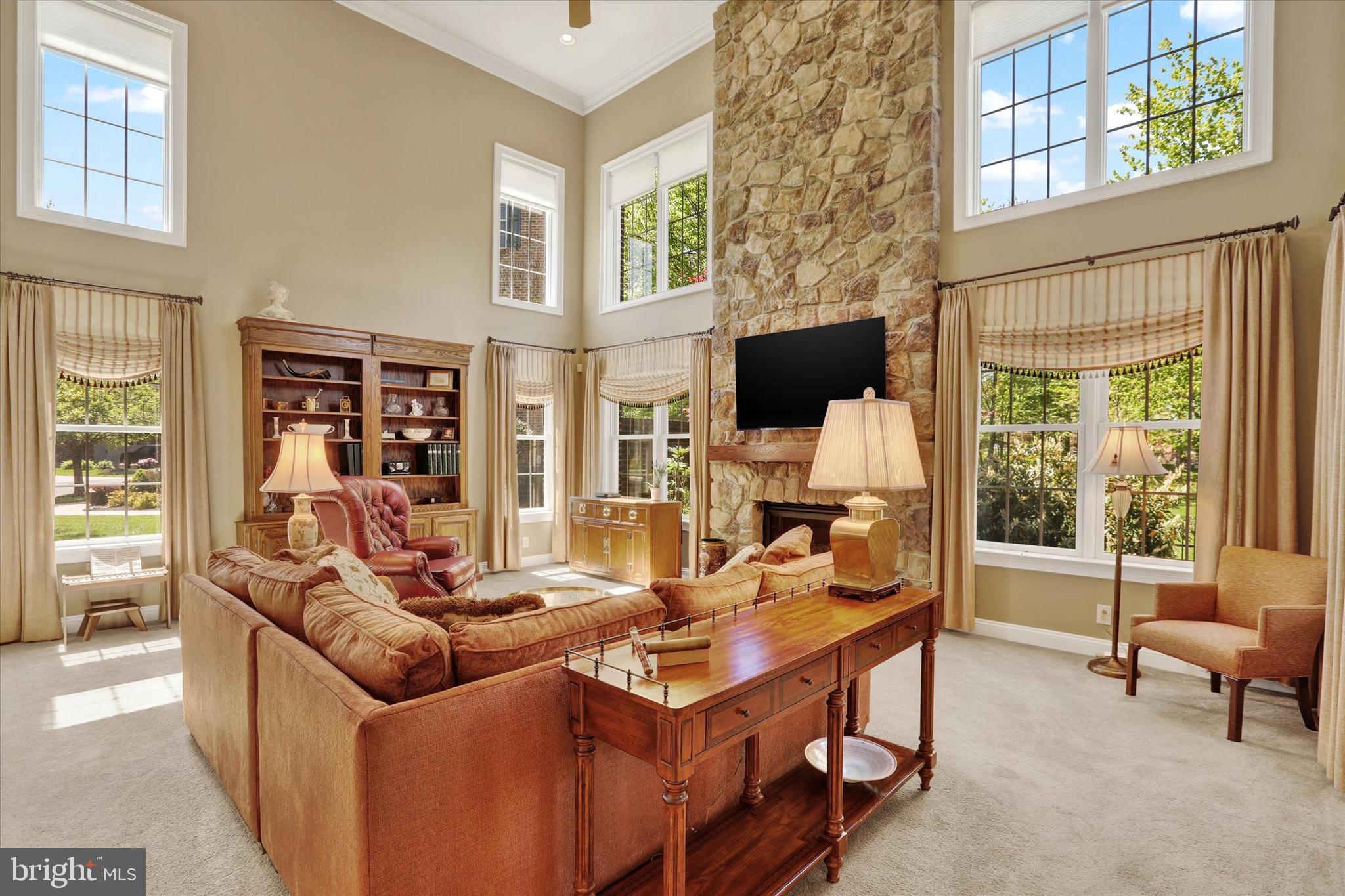 86 Rittenhouse Circle Newtown, PA 18940 - Photo 23 of 55 Enjoy The 2-Story Stone Gas Fireplace