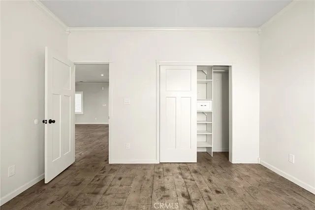 a view of a garage and storage