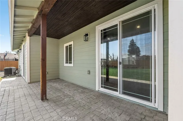 a backyard of a house