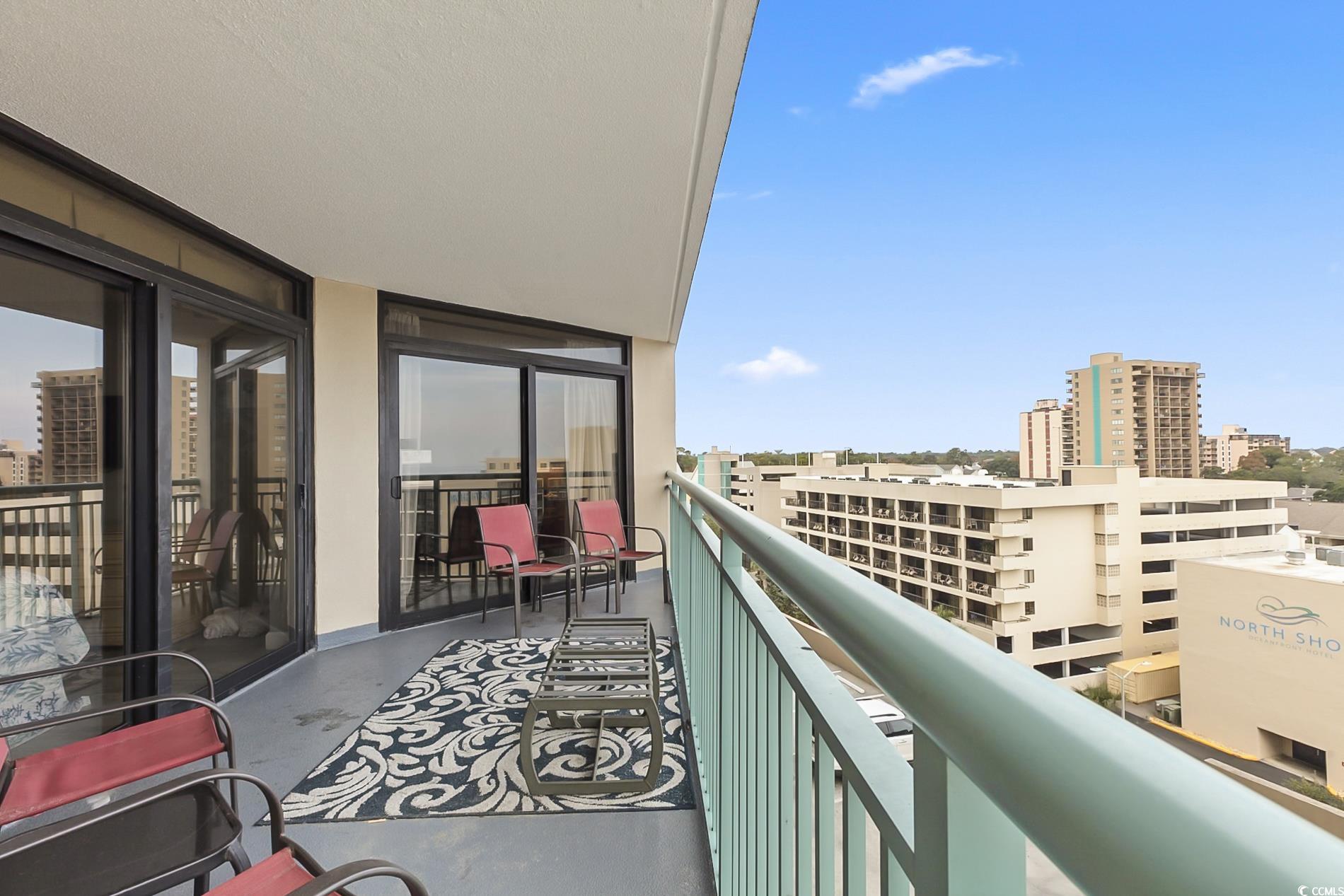 205 74th Avenue North, Unit 708 Myrtle Beach, SC 29572 - Photo 28 of 38 Balcony featuring a city view