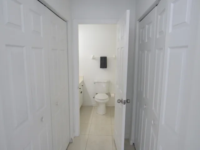 a bathroom with a toilet