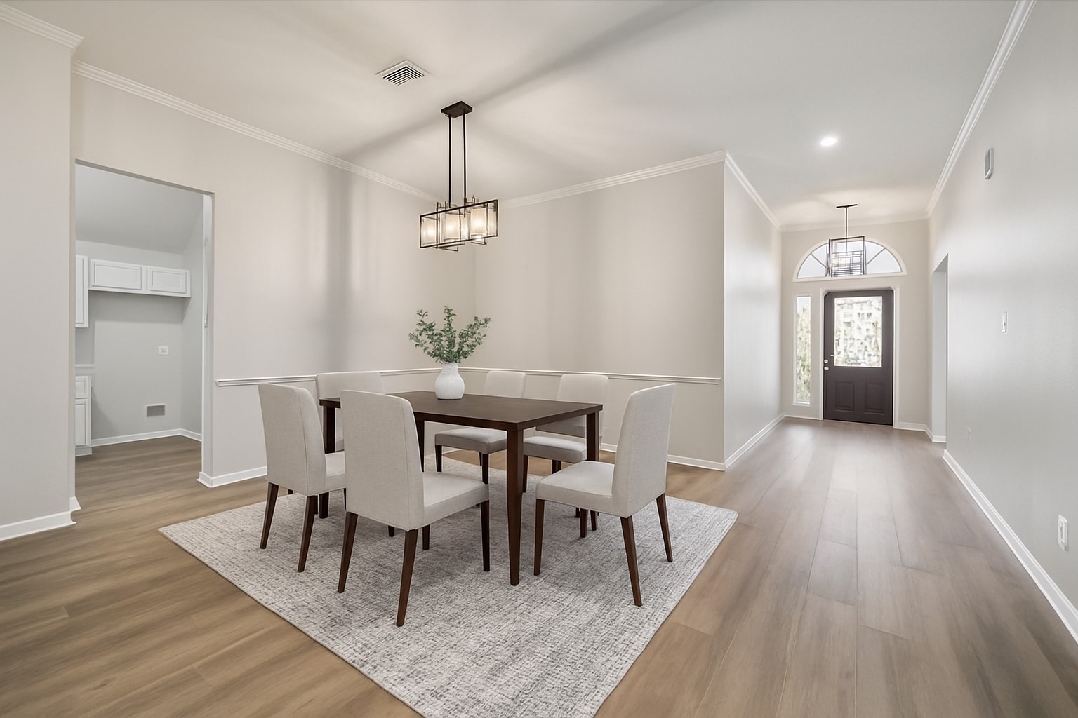 18747 Candle Park Drive Spring, TX 77388 - Photo 5 of 32 a view of a dining room with furniture and wooden floor