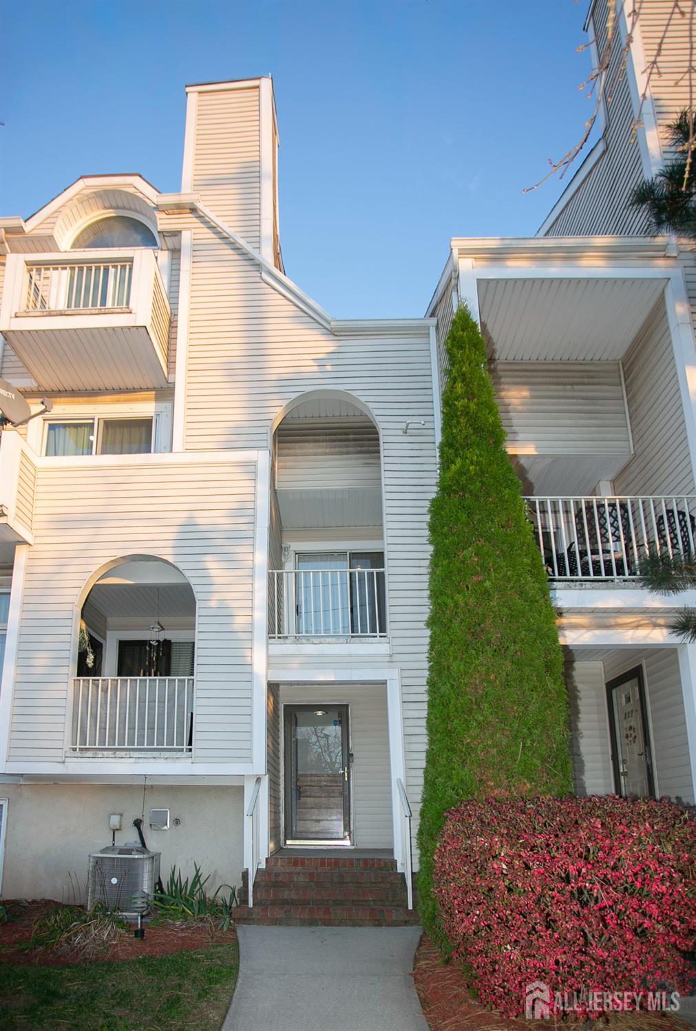 a front view of a house