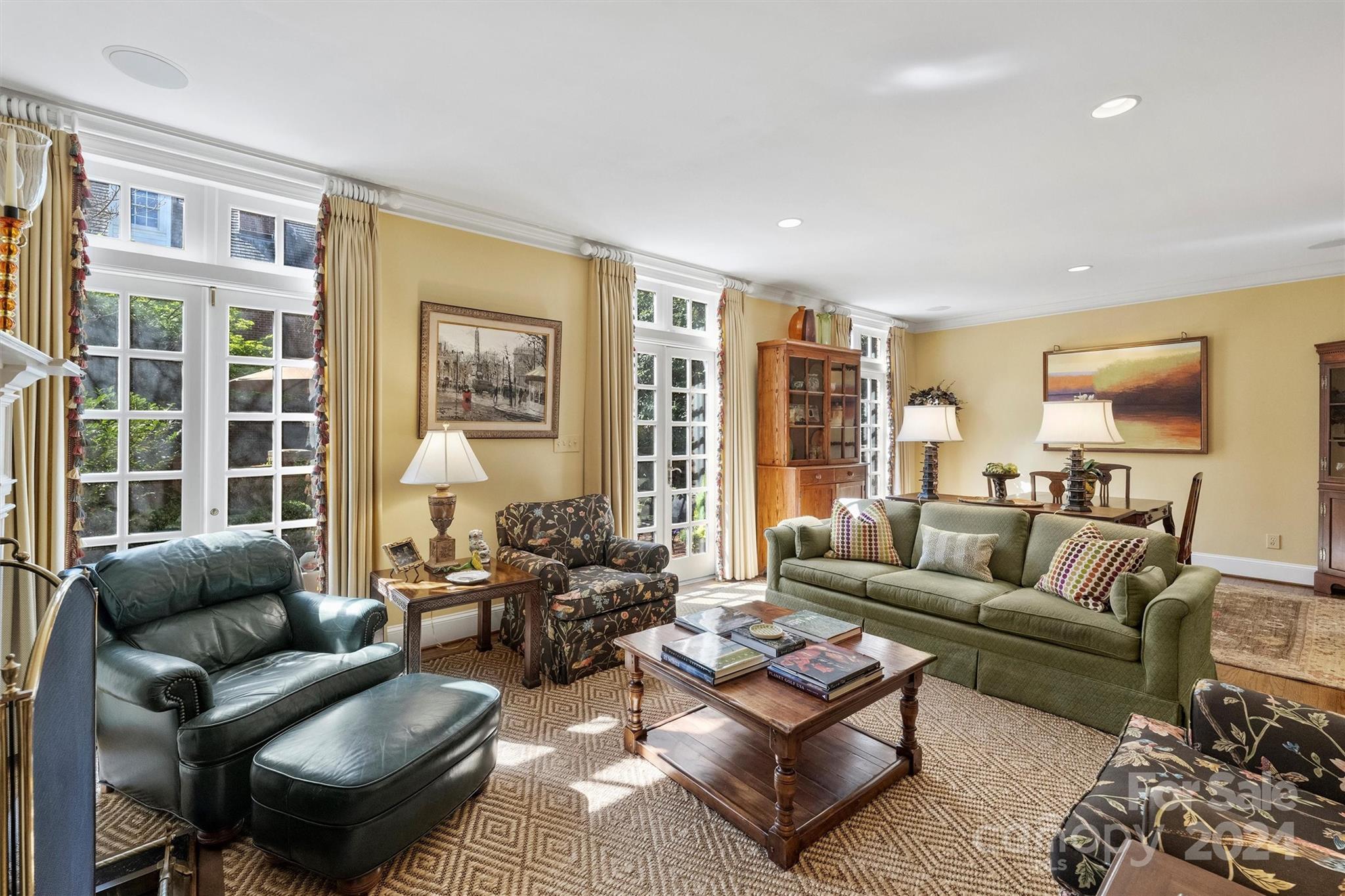 1905 Queens Road Charlotte, NC 28207 - Photo 10 of 44 a living room with furniture and a large window