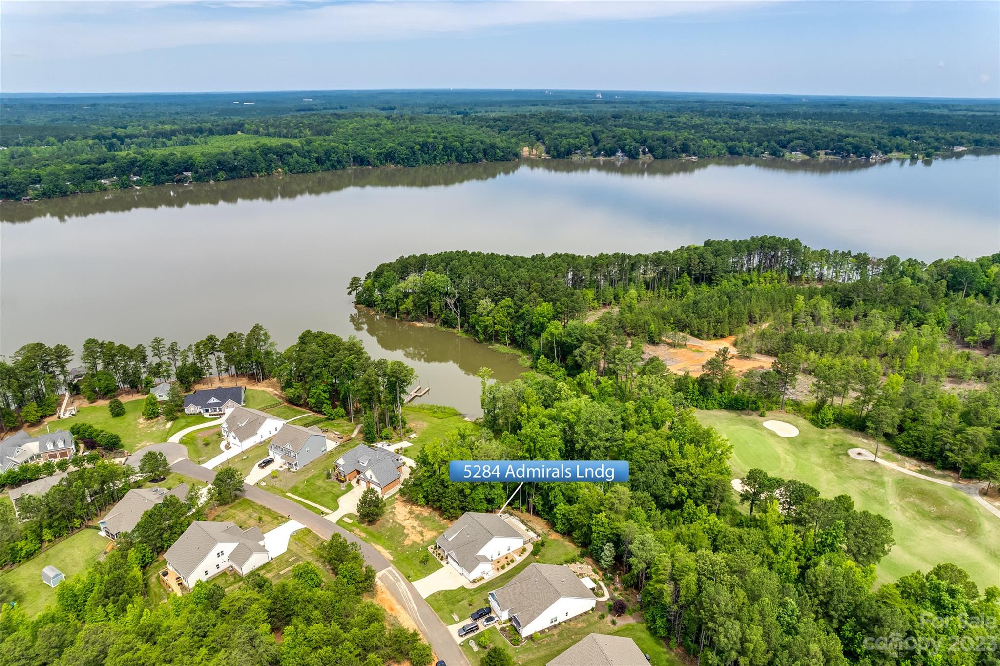 5284 Admirals Landing Lancaster, SC 29720 - Photo 3 of 48 an aerial view of lake and residential houses with outdoor space