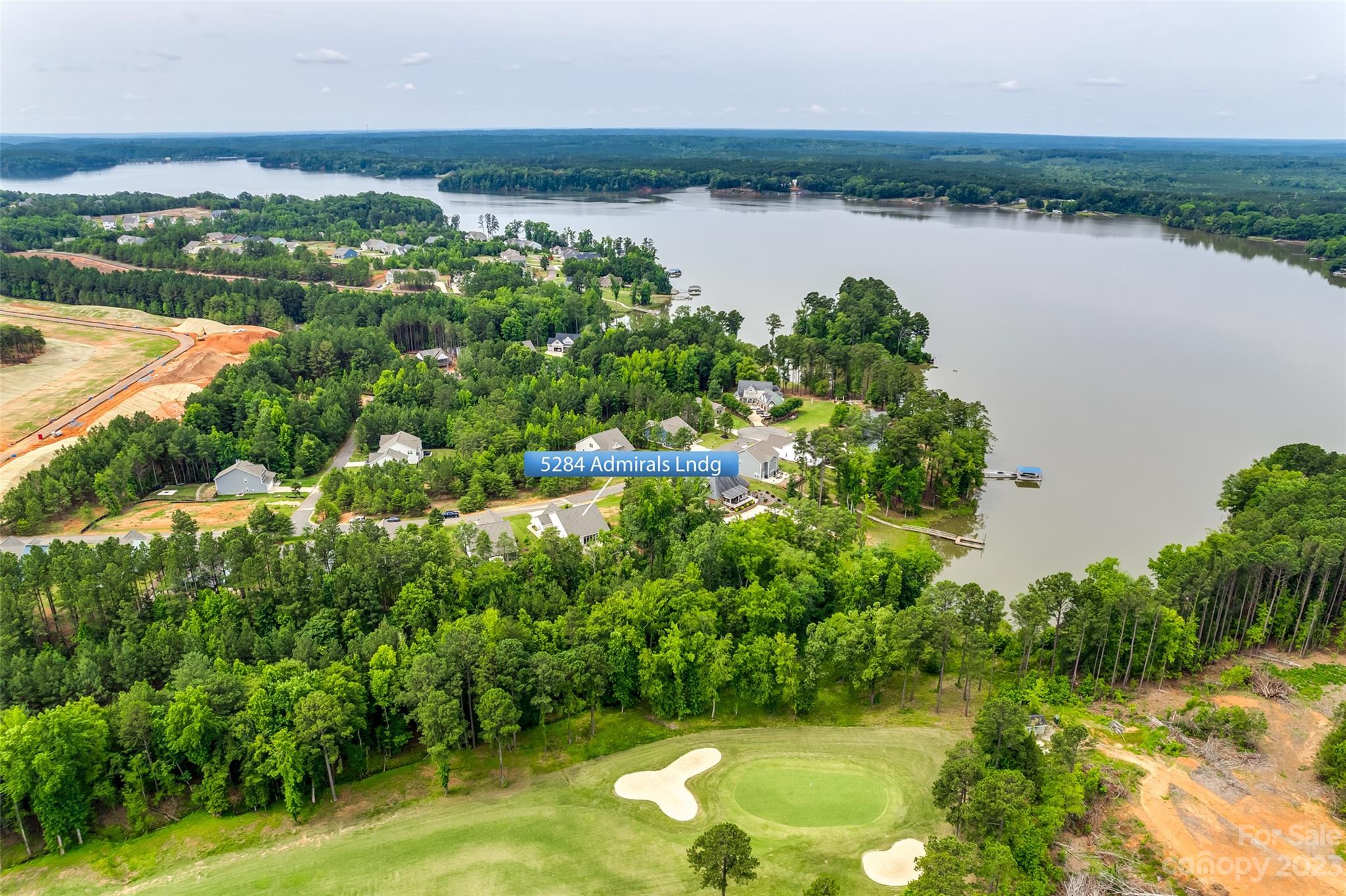 5284 Admirals Landing Lancaster, SC 29720 - Photo 38 of 48 an aerial view of residential houses with outdoor space and lake view