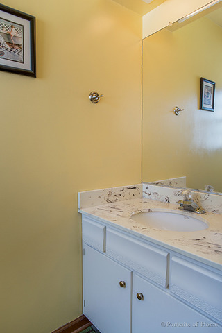 1016 Stoddard Avenue Wheaton, IL 60187 - Photo 11 of 14 a bathroom with a sink and a mirror
