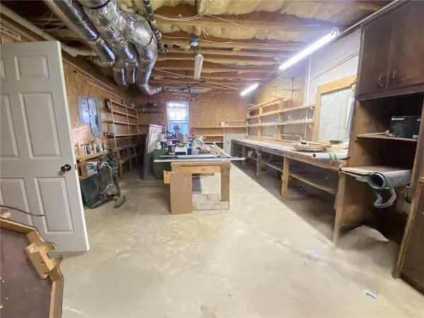 a view of storage and utility room