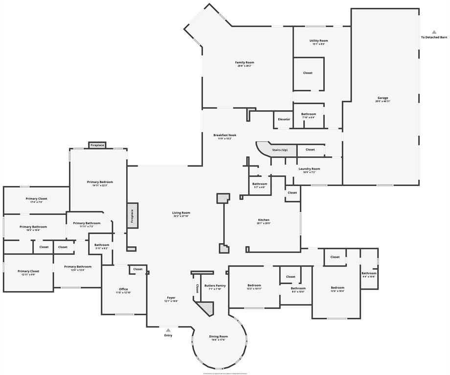 480 Jeter Road East Bartonville, TX 76226 - Photo 29 of 29 This is the downstairs floorplan