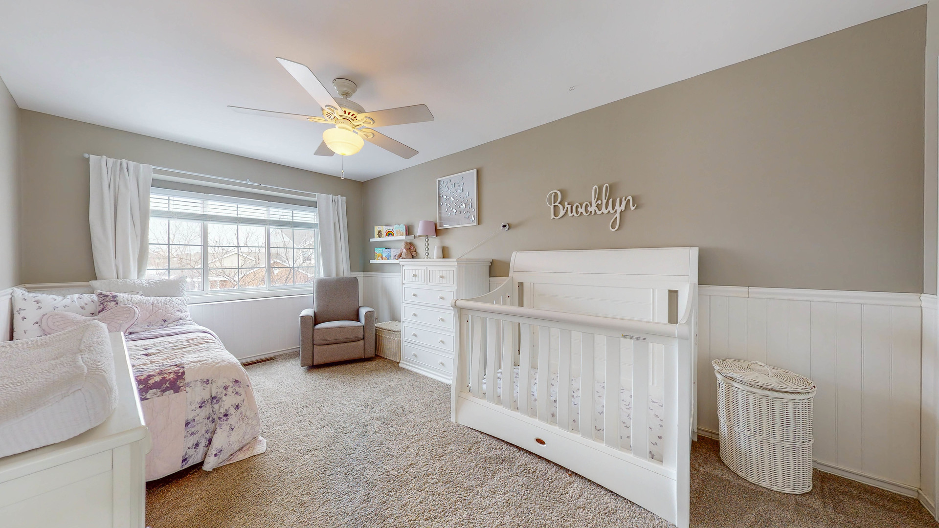 16031 Golf View Drive Lockport, IL 60441 - Photo 14 of 23 a bedroom with a bed and a chandelier